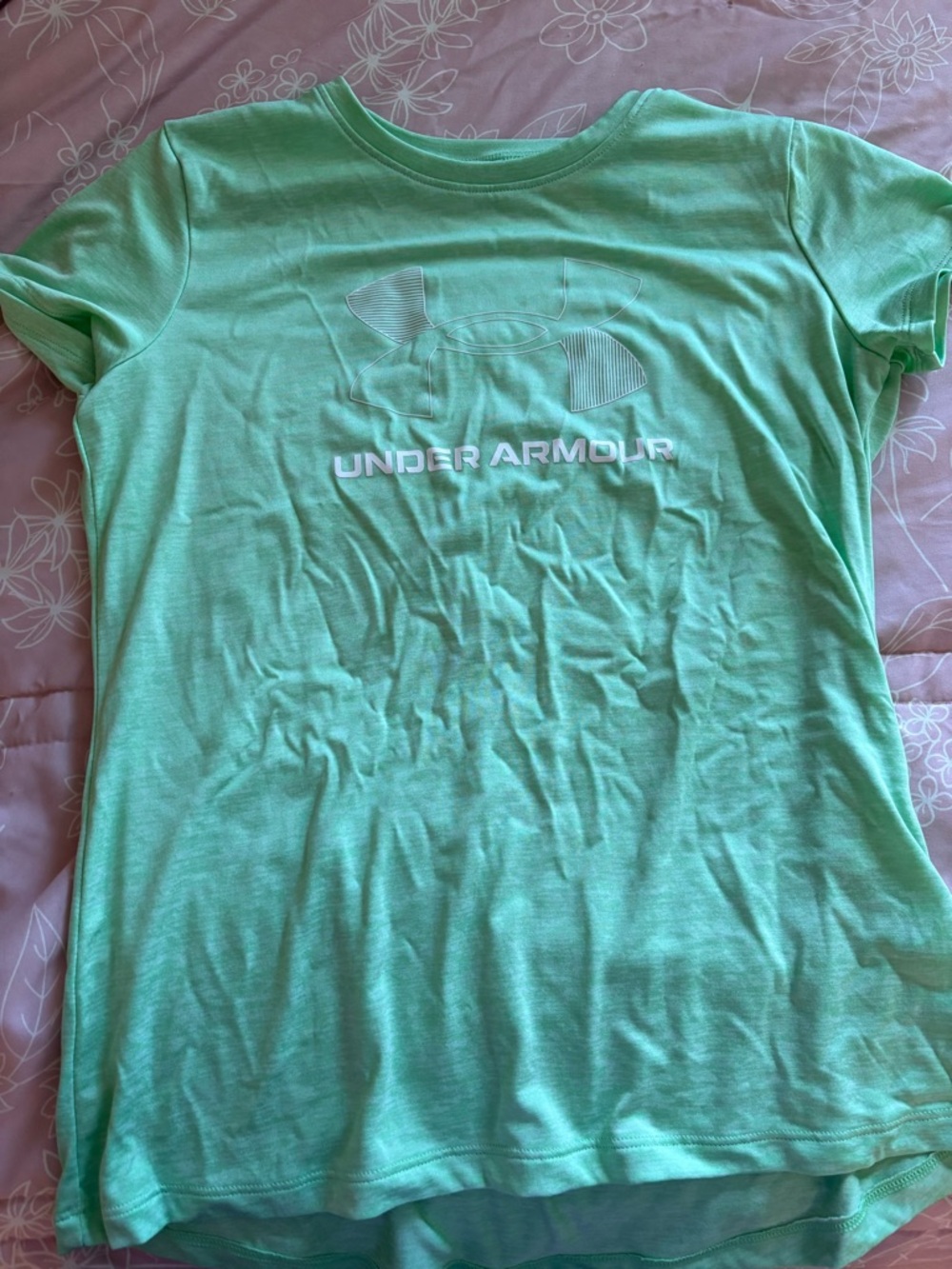 Under Armour Mint Green Performance Logo Tee